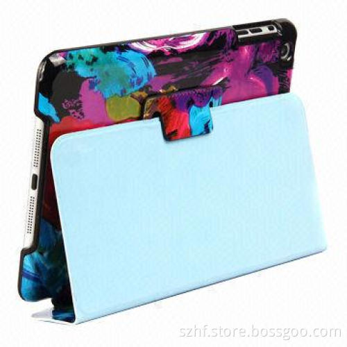 Foldable standing leather case for iPad